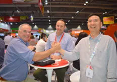 Leonardo Marchant and Gianluca Bartolini from GLS clinching a deal with their client Khanh Le VPD Vietnam.